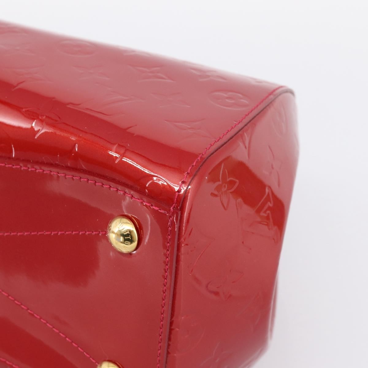 Louis Vuitton Montana Monogram Vernis Red Patent_Leather Handbag (Pre-Owned)