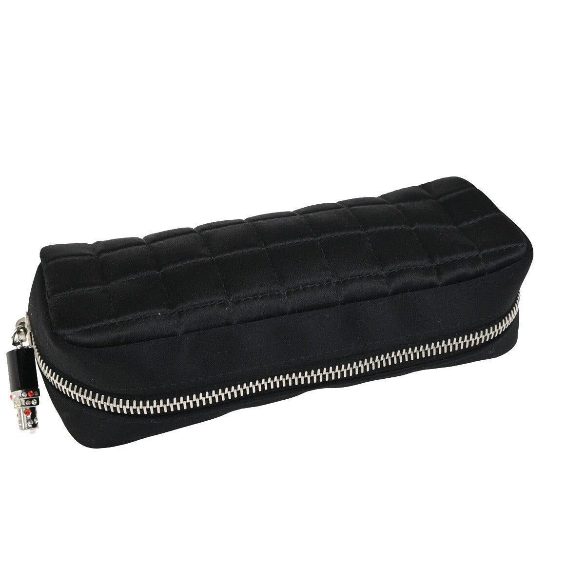 Chanel Chocolate Bar Clutch Nylon Black Nylon Clutche & Pouche Bag (Pre-Owned)