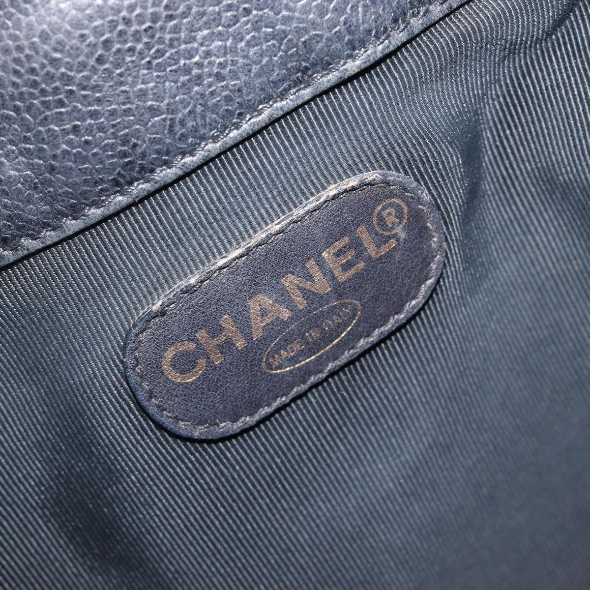Chanel Vintage Cc Drawstring Bucket Caviar Black Leather Handbag (Pre-Owned)
