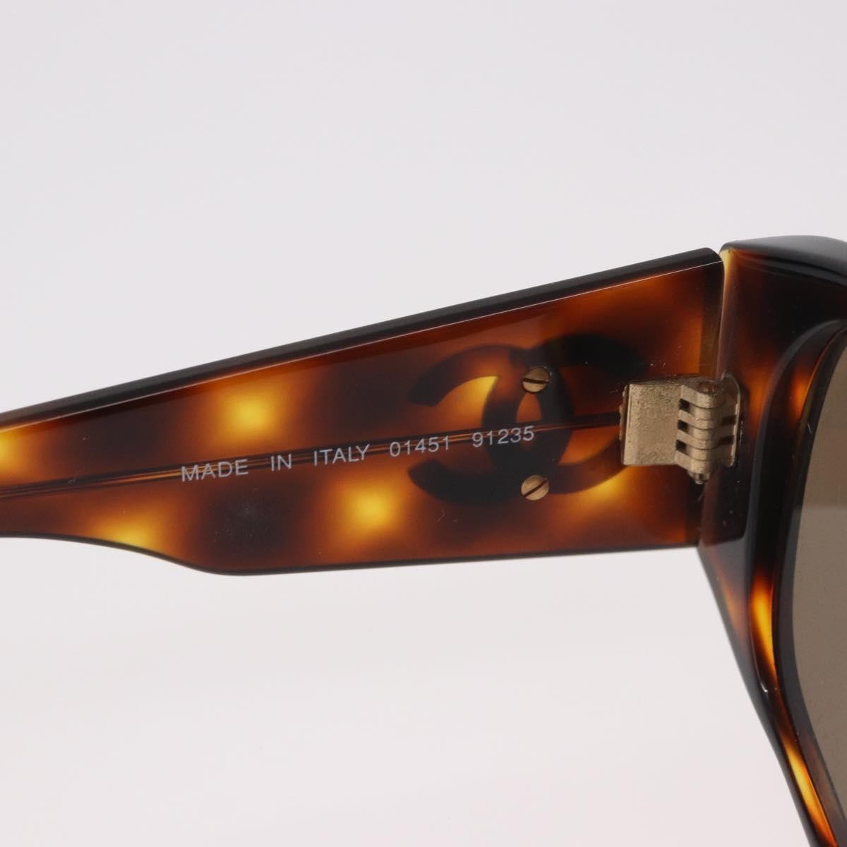 Chanel Logo Cc Plastic Brown Plastic Sunglasse Accessory (Pre-Owned)