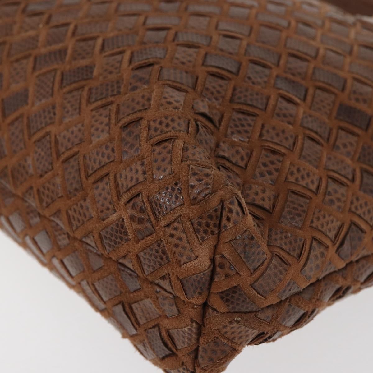 Bally Vintage Leather Brown Leather Handbag (Pre-Owned)