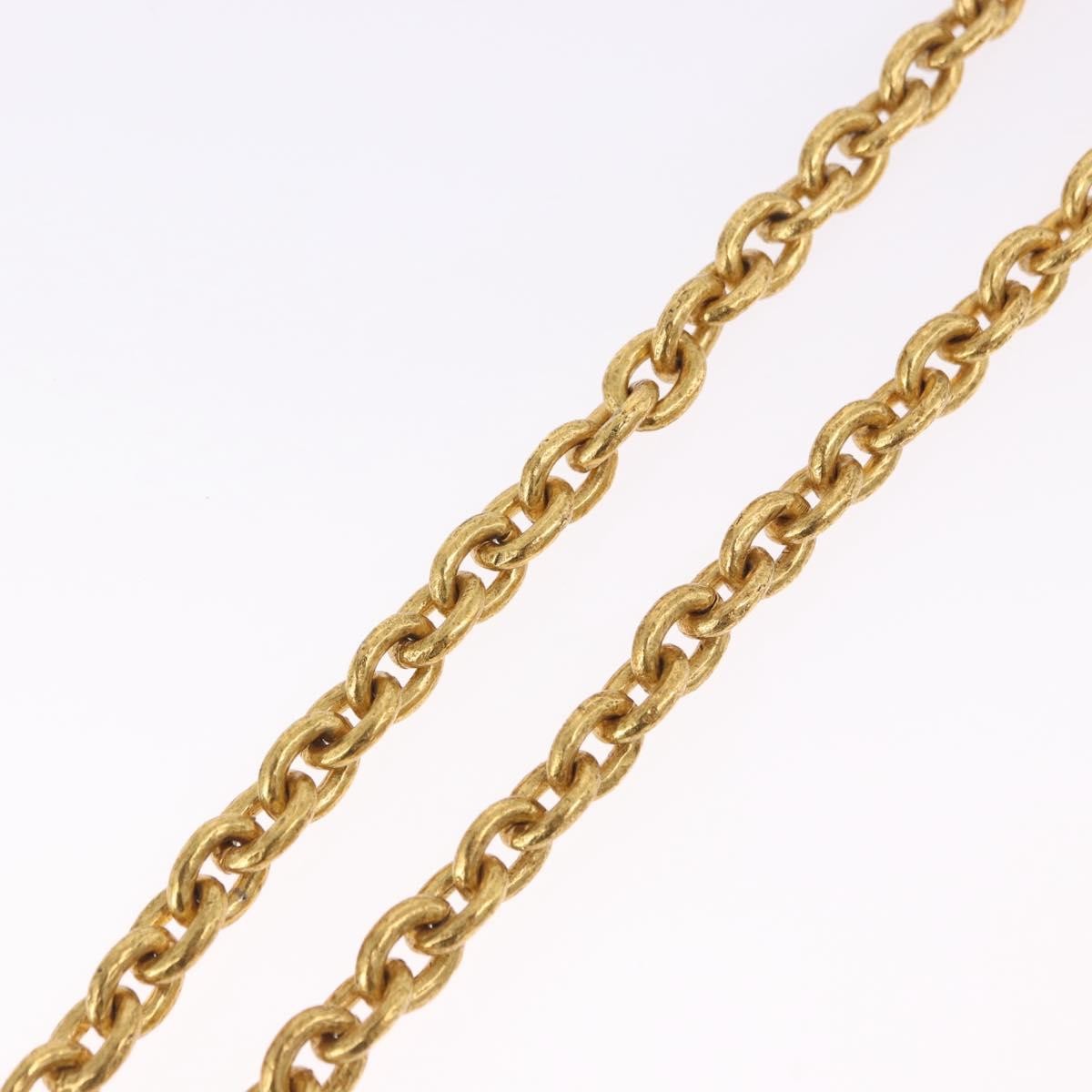 Chanel Vintage Triple Cc Chain Metal Gold Metal Necklace Jewelry (Pre-Owned)