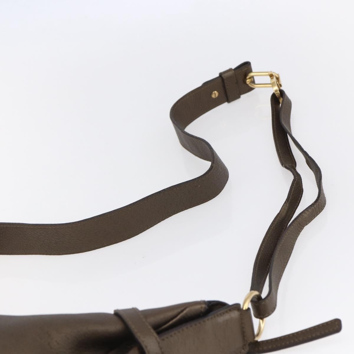Salvatore Ferragamo Vintage Leather Brown Leather Shoulder Bag Bag (Pre-Owned)