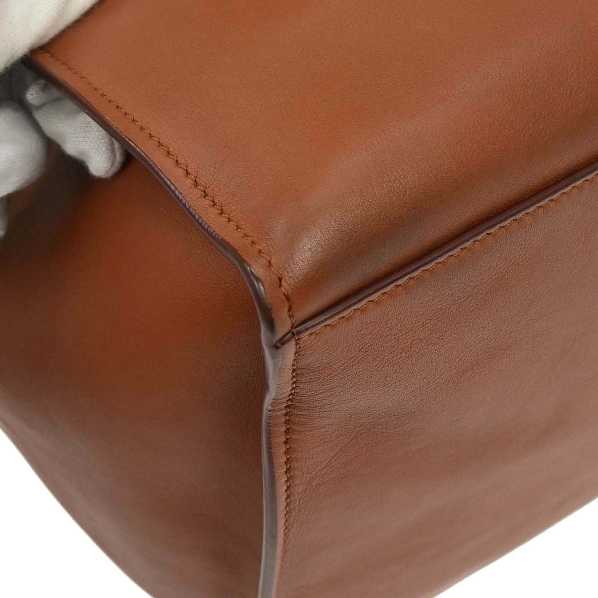 Celine Big Smooth Leather Brown Leather Handbag (Pre-Owned)