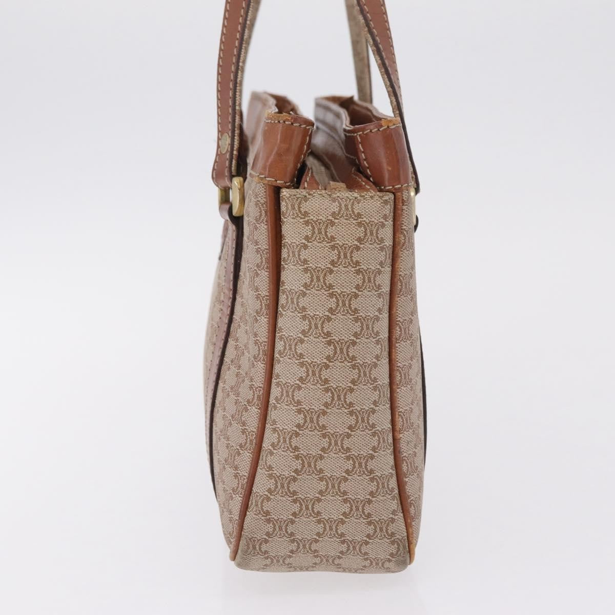 Celine Tote Canvas Beige Canvas Tote Bag Bag (Pre-Owned)