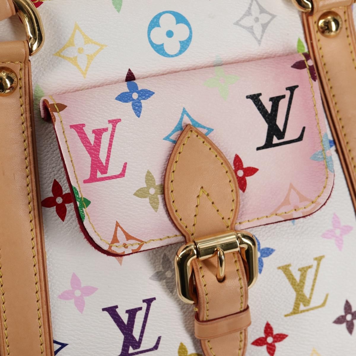 Louis Vuitton Aurelia Monogram Multicolor Multicolour Canvas Handbag (Pre-Owned)