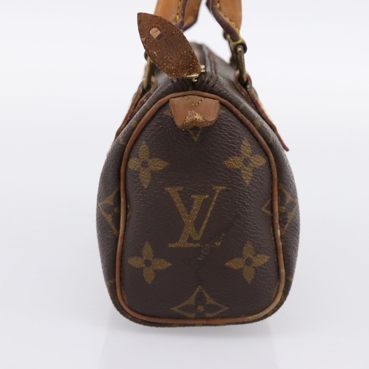Louis Vuitton Speedy Mini Hl Monogram Canvas Brown Canvas Handbag (Pre-Owned)