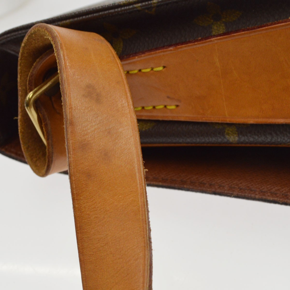 Louis Vuitton Cartouchiere Monogram Canvas Brown Canvas Handbag (Pre-Owned)