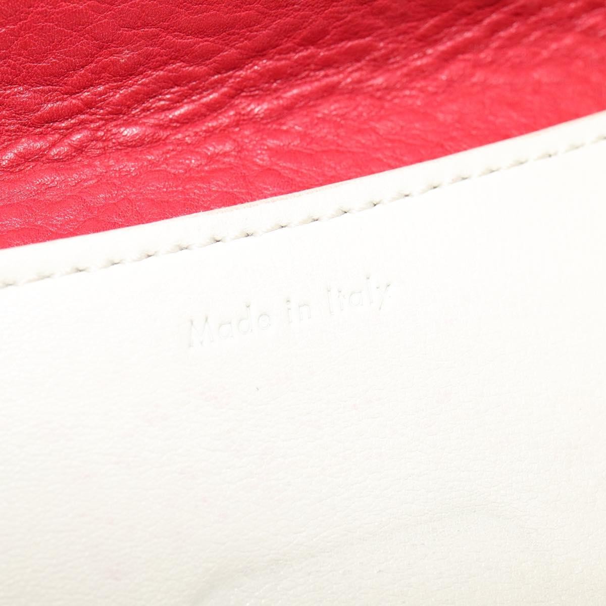 Celine Shoulder Leather Red Leather Shoulder Bag Bag (Pre-Owned)