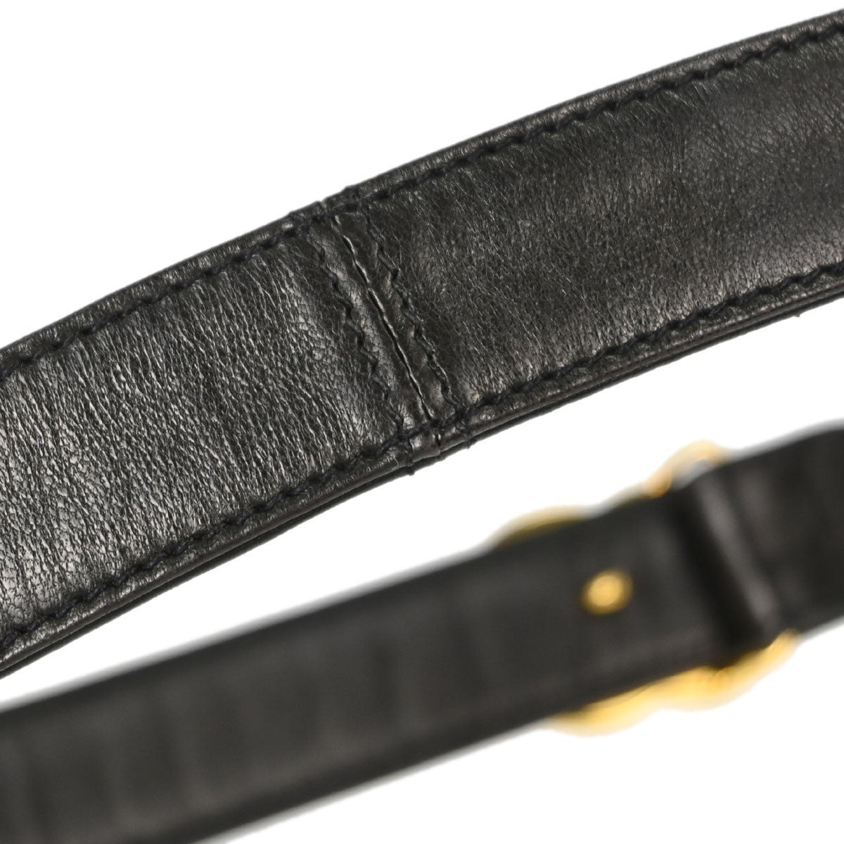 Chanel Cc Turnlock Belt Leather Black Leather Belts Accessory (Pre-Owned)