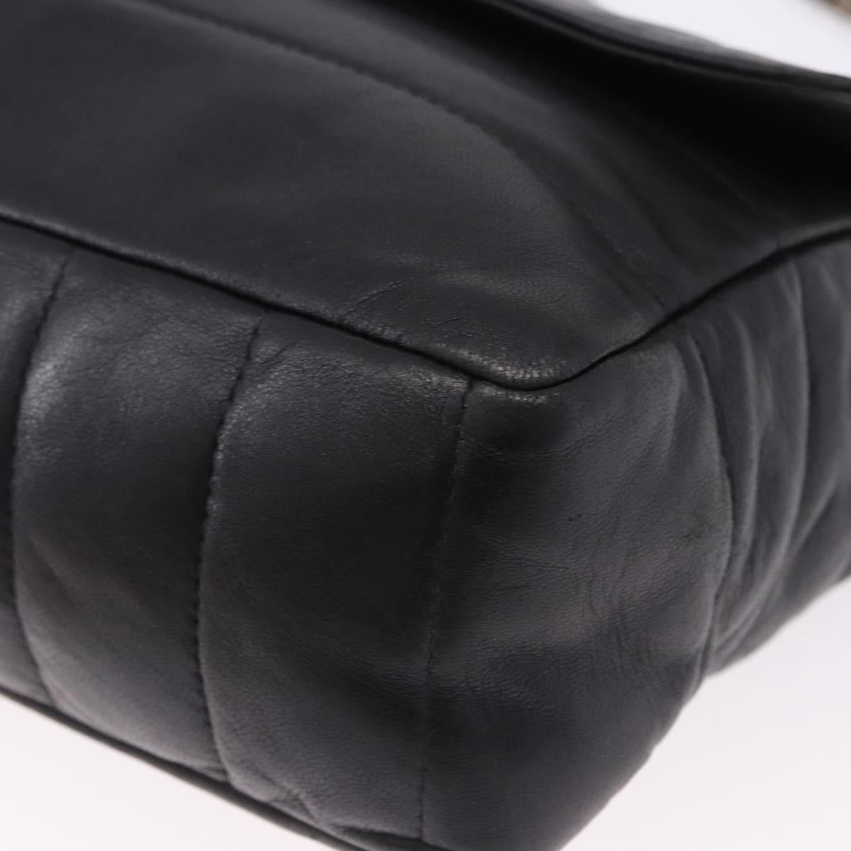 Chanel Vintage Reissue Flap Horizontal Quilt Lambskin Black Leather Shoulder Bag Bag (Pre-Owned)