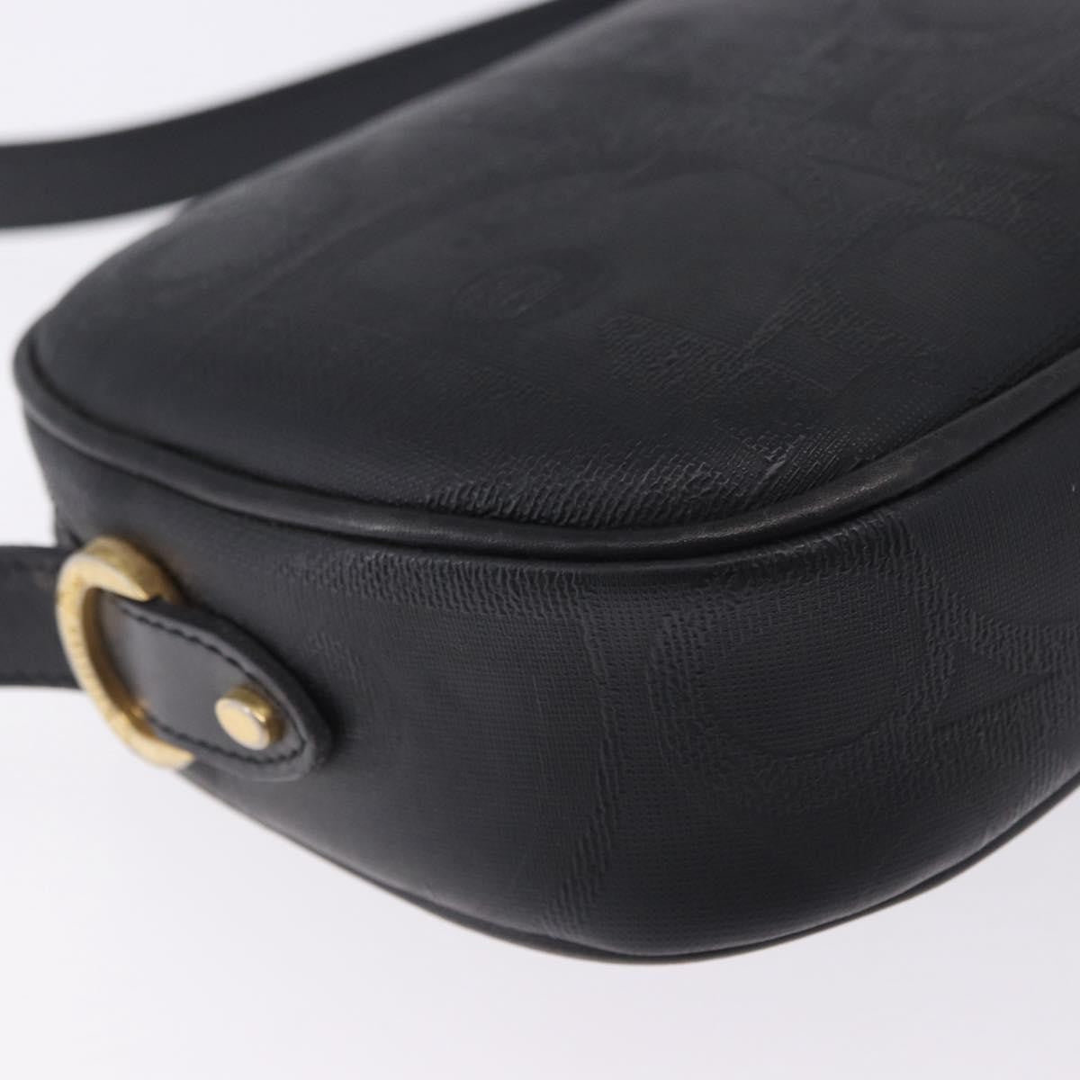 Christian Dior Vintage Trotter Diorissimo Canvas Black Canvas Shoulder Bag Bag (Pre-Owned)