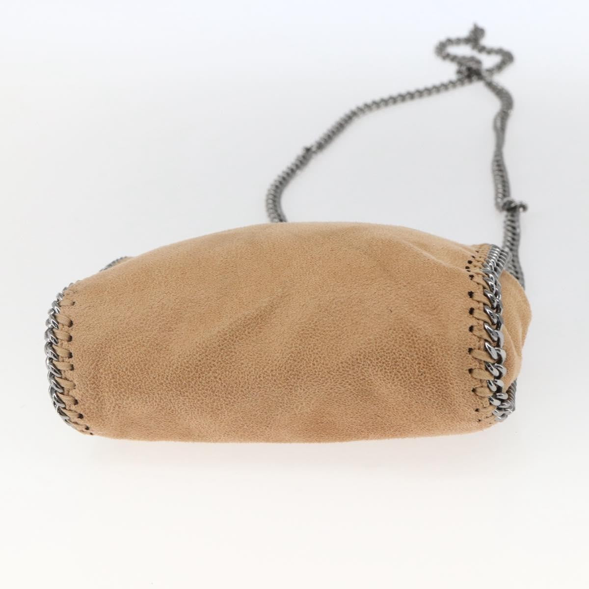 Stella Mccartney Falabella Fold Over Shaggy Deer Beige Polyester Shoulder Bag Bag (Pre-Owned)