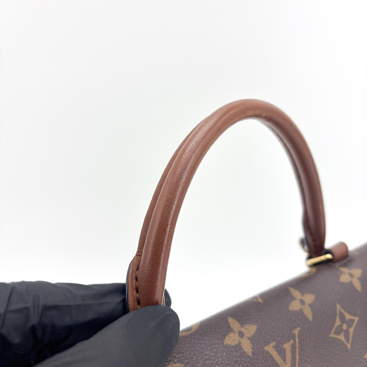 Louis Vuitton Marignan Monogram Canvas With Leather Brown Canvas Handbag (Pre-Owned)