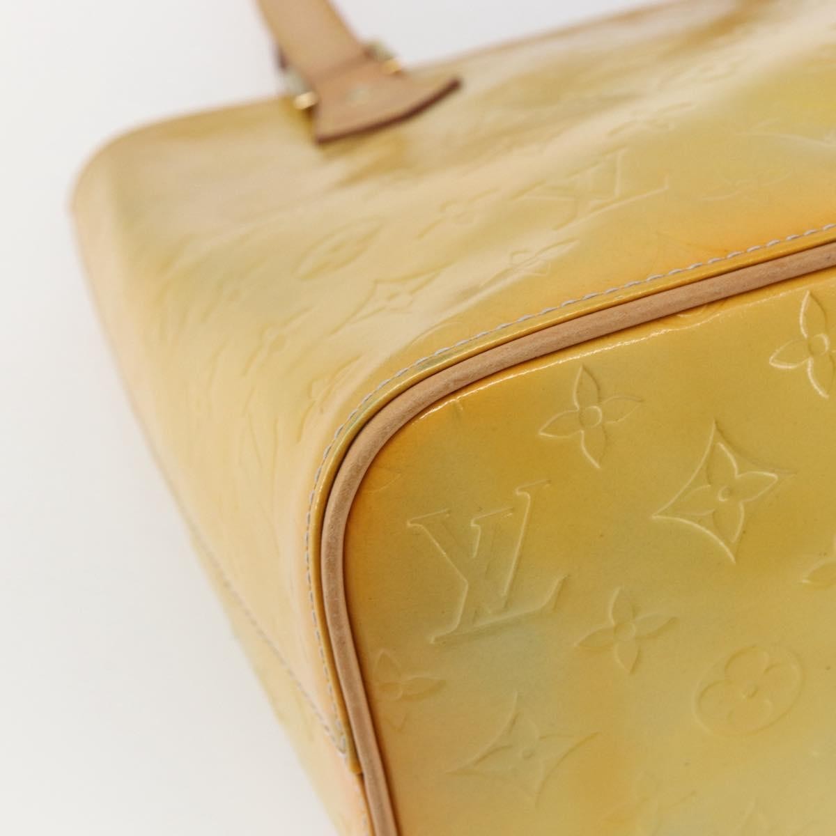 Louis Vuitton Houston Monogram Vernis Yellow Patent_Leather Tote Bag Bag (Pre-Owned)