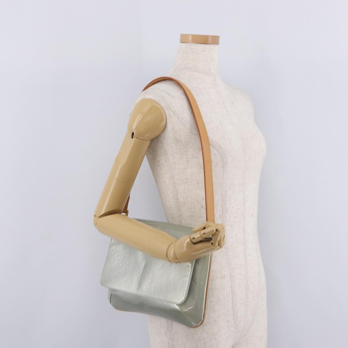 Louis Vuitton Thompson Street Monogram Vernis Gray Patent_Leather Shoulder Bag Bag (Pre-Owned)