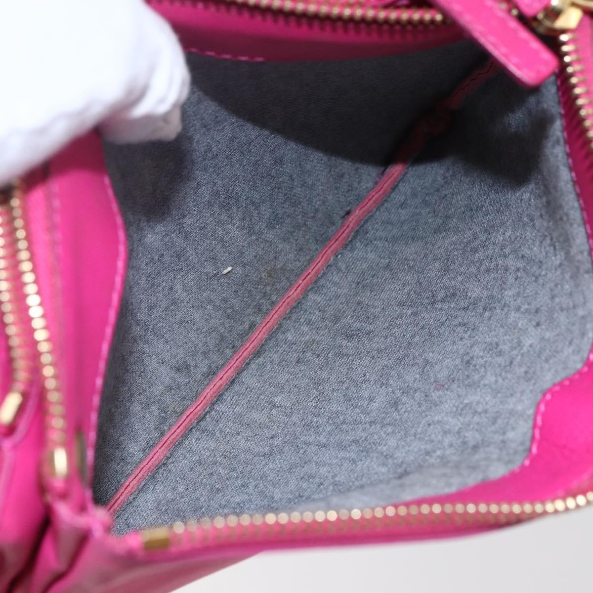Celine Trio Leather Pink Leather Shoulder Bag Bag (Pre-Owned)