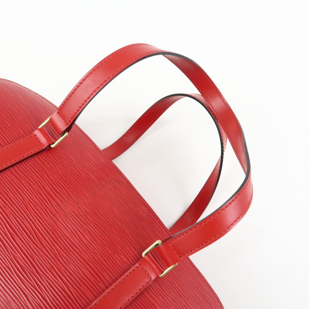 Louis Vuitton Soufflot Epi Leather Red Leather Tote Bag Bag (Pre-Owned)