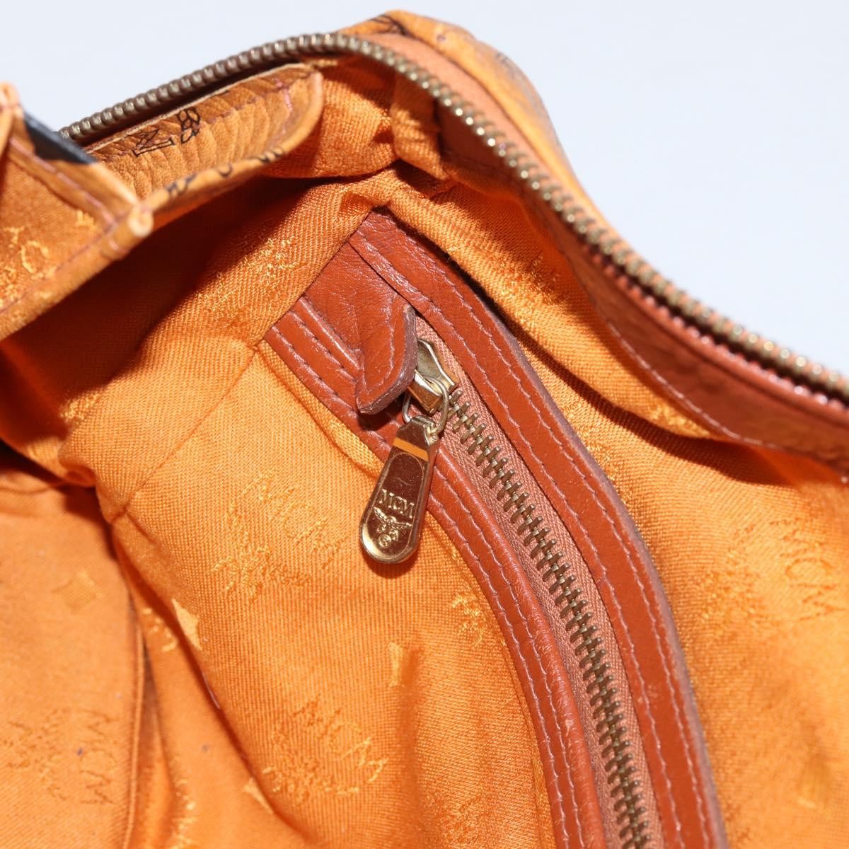 MCM Vicetos Leather Brown Leather Travel Bag Bag (Pre-Owned)