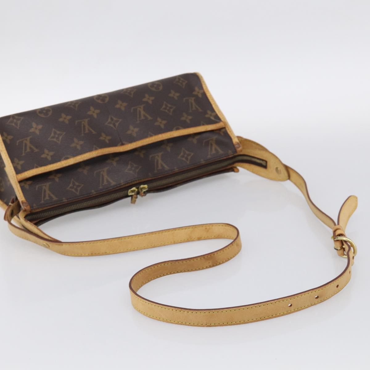 Louis Vuitton Popincourt Monogram Canvas Brown Canvas Shoulder Bag Bag (Pre-Owned)