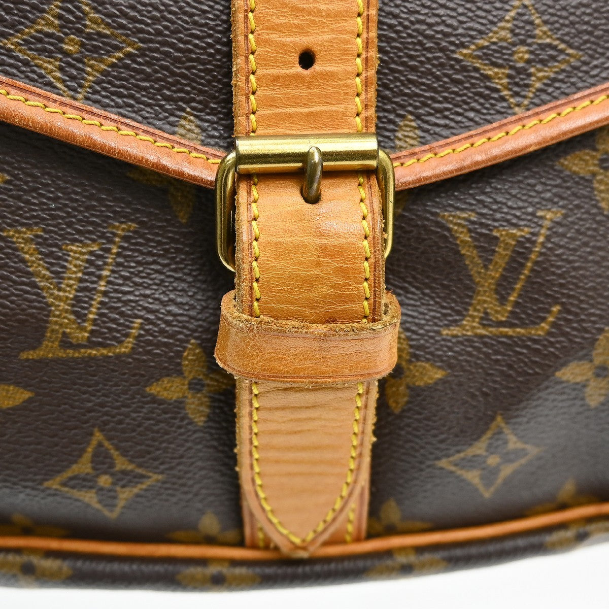 Louis Vuitton Saumur Monogram Canvas Brown Canvas Handbag (Pre-Owned)