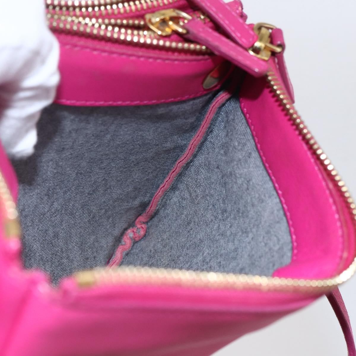 Celine Trio Leather Pink Leather Shoulder Bag Bag (Pre-Owned)