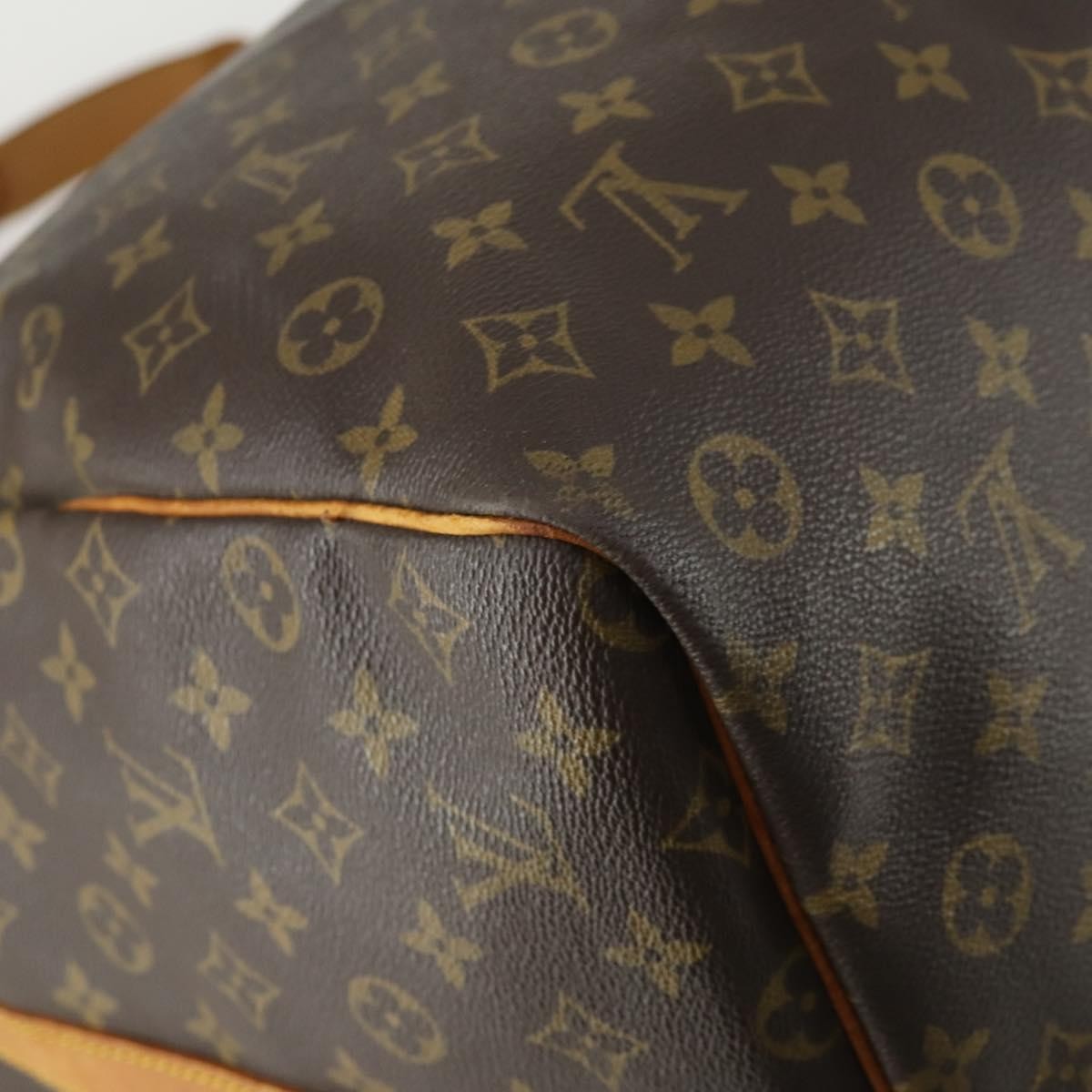 Louis Vuitton Keepall Bandouliere Monogram Canvas Brown Canvas Travel Bag Bag (Pre-Owned)