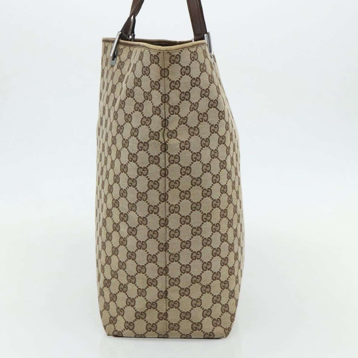 Gucci Vertical Tote Gg Canvas Beige Canvas Tote Bag Bag (Pre-Owned)