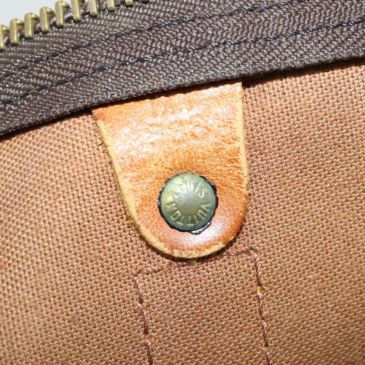 Louis Vuitton Keepall Monogram Canvas Brown Canvas Travel Bag Bag (Pre-Owned)