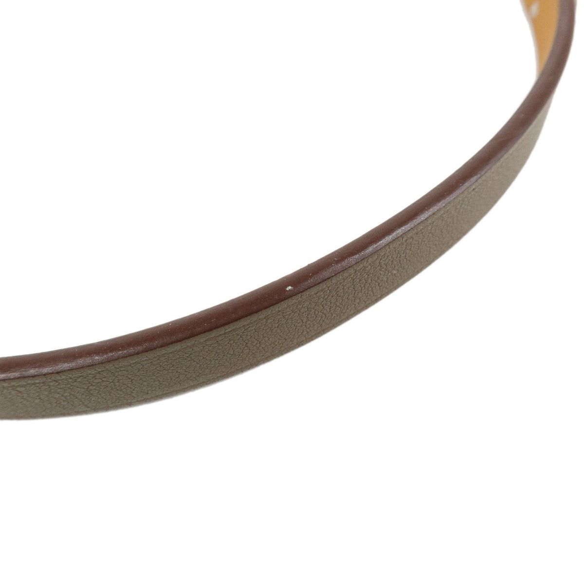 Hermes Kelly Double Tour Leather Greige Leather Bracelet Jewelry (Pre-Owned)