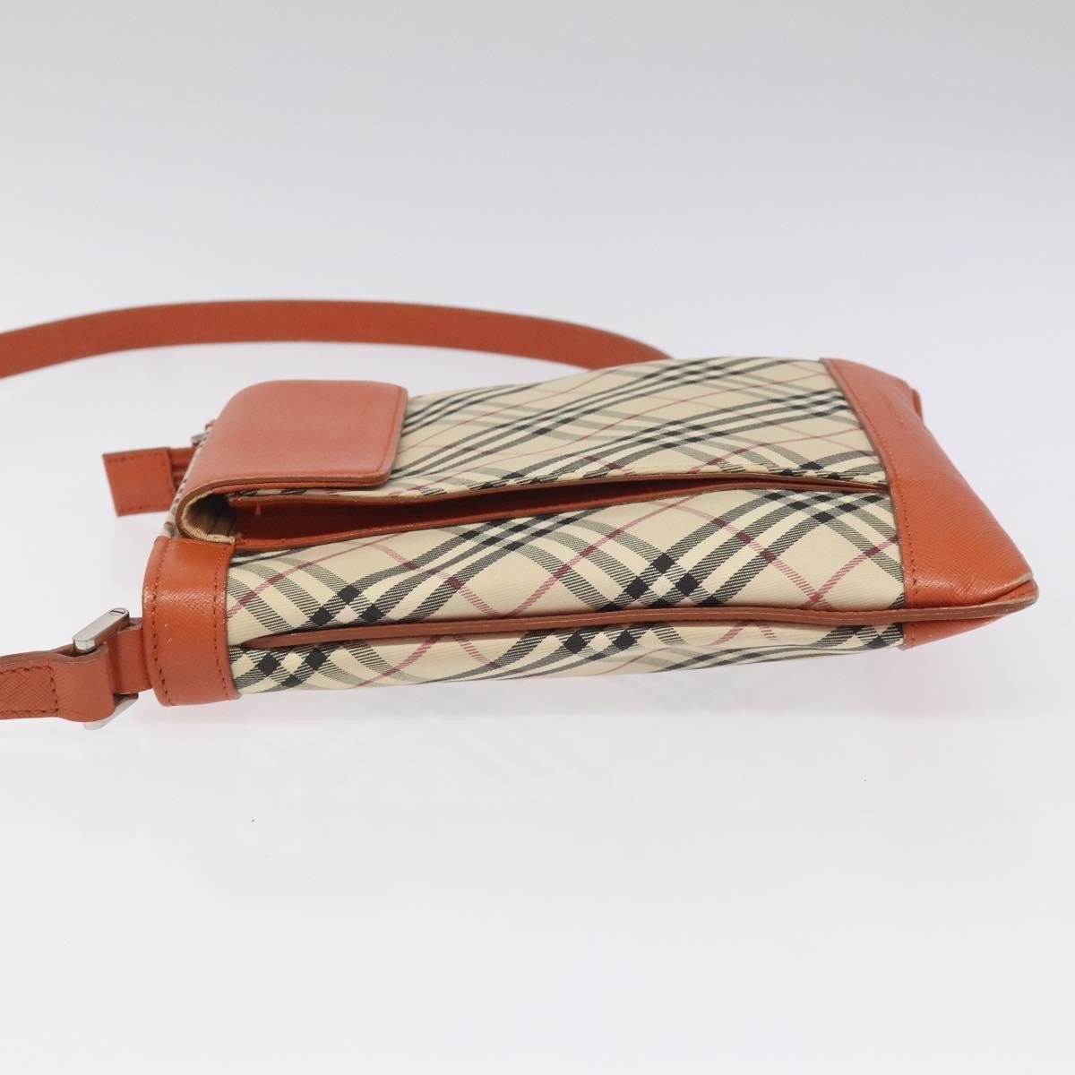 Burberry Nova Check Canvas And Leather Beige Canvas Shoulder Bag Bag (Pre-Owned)