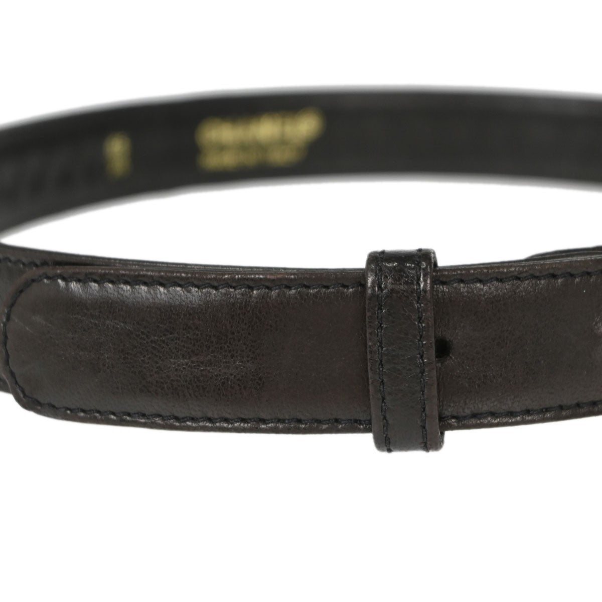 Chanel Cc Turnlock Belt Leather Black Leather Belts Accessory (Pre-Owned)