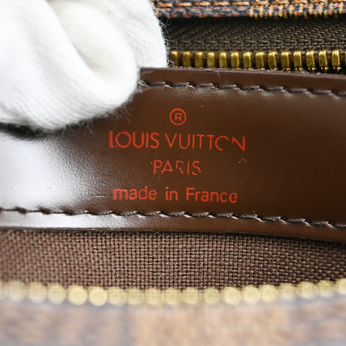 Louis Vuitton Naviglio Damier Brown Canvas Shoulder Bag Bag (Pre-Owned)