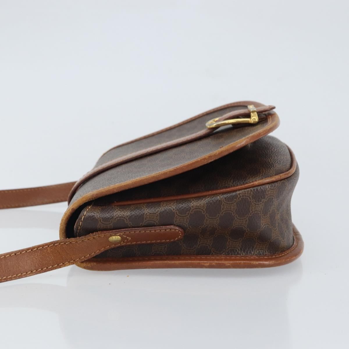 Celine Vintage Macadam Canvas Brown Canvas Backpack Bag (Pre-Owned)