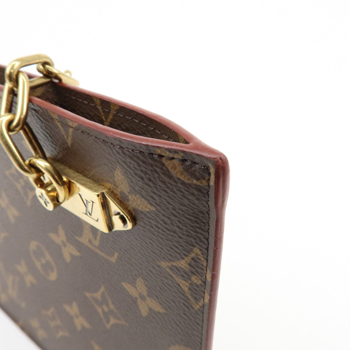 Louis Vuitton Legacy Chain Clutch Monogram Canvas Brown Canvas Clutche & Pouche Bag (Pre-Owned)