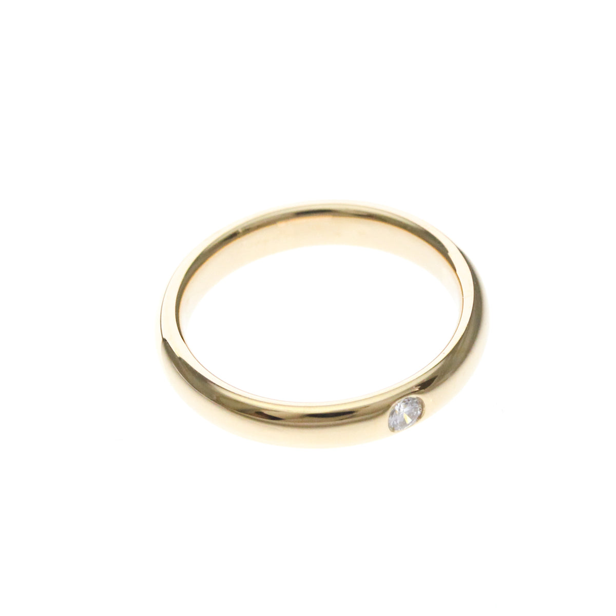 Harry Winston Single Diamond Band Platinum With Diamond Gold Pink_Gold Ring Jewelry (Pre-Owned)