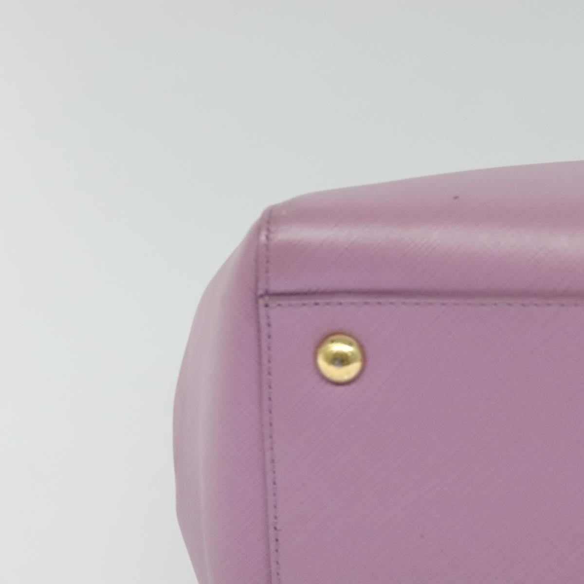 Salvatore Ferragamo Vara Bow Chain Tote Leather Purple Leather Tote Bag Bag (Pre-Owned)