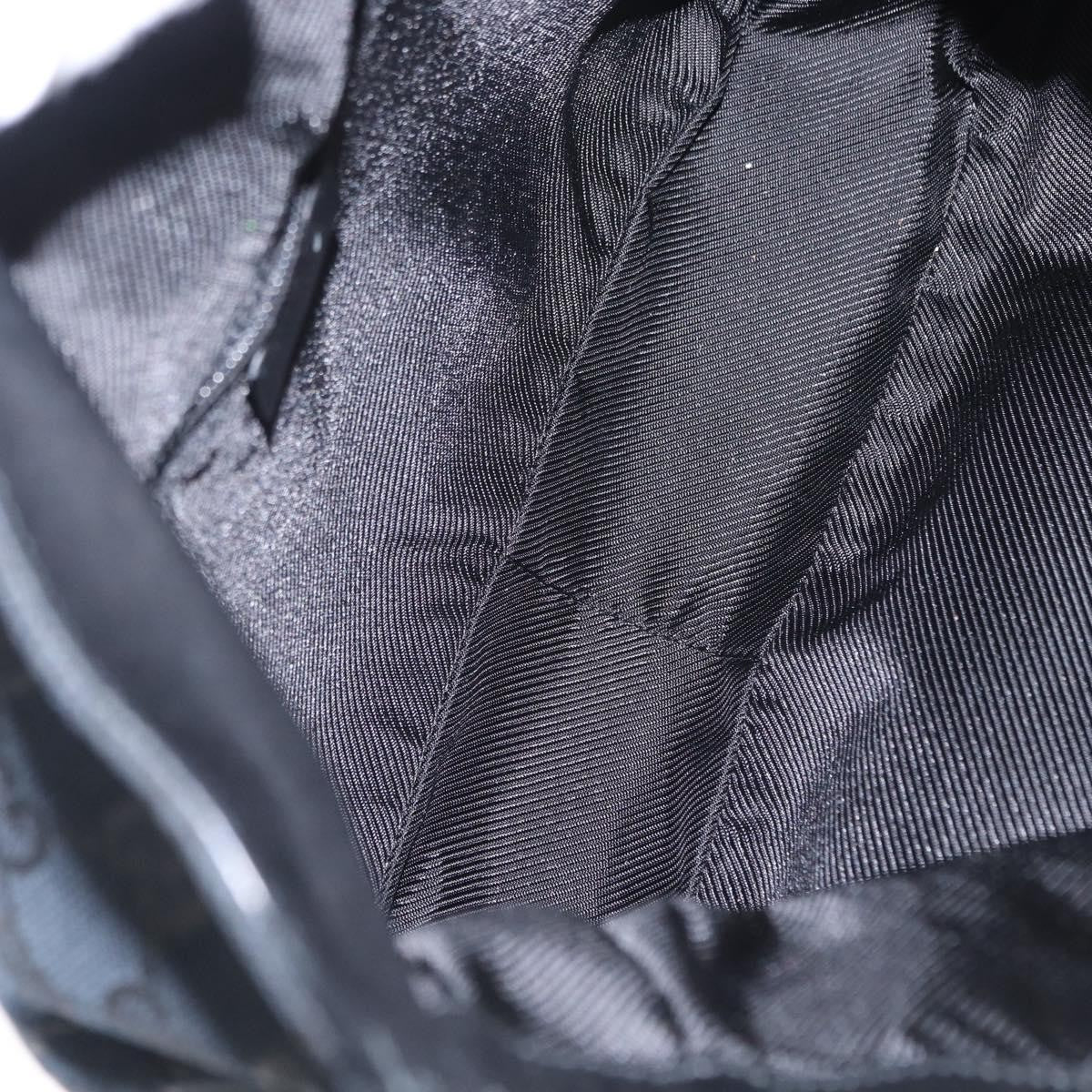 Gucci Diana Bamboo Gg Canvas Black Canvas Shoulder Bag Bag (Pre-Owned)