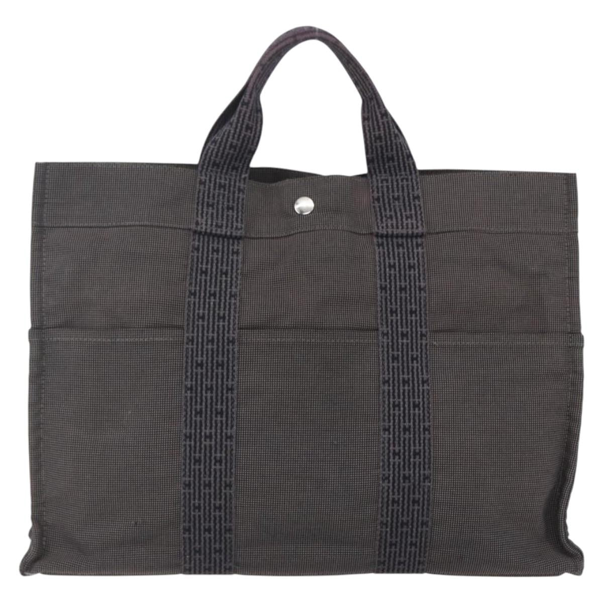 Hermes Fourre-Tout Herline Fourre-Tout Herline Gray Canvas Tote Bag Bag (Pre-Owned)