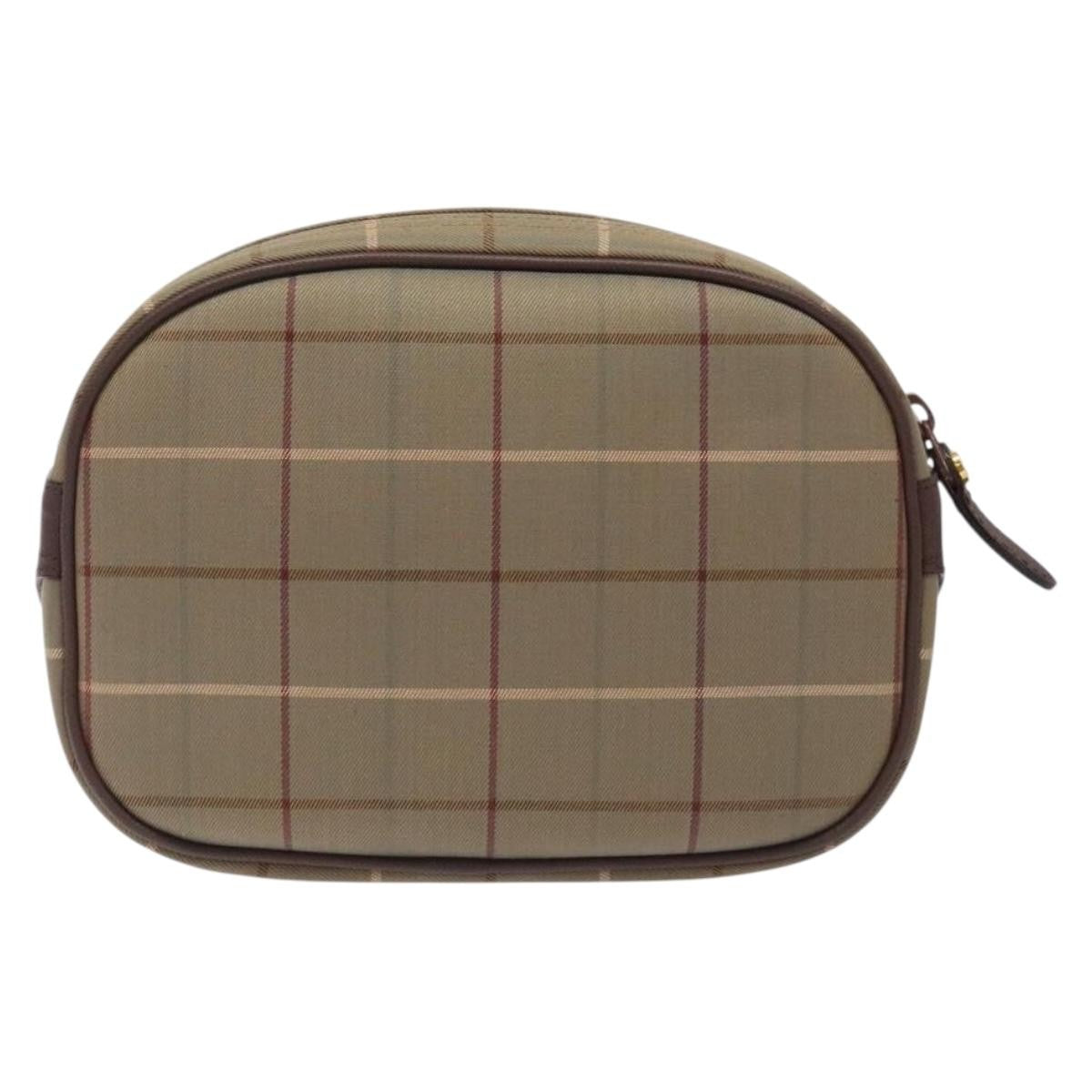 Burberry Nova Check Pochette Canvas Beige Canvas Clutche & Pouche Bag (Pre-Owned)