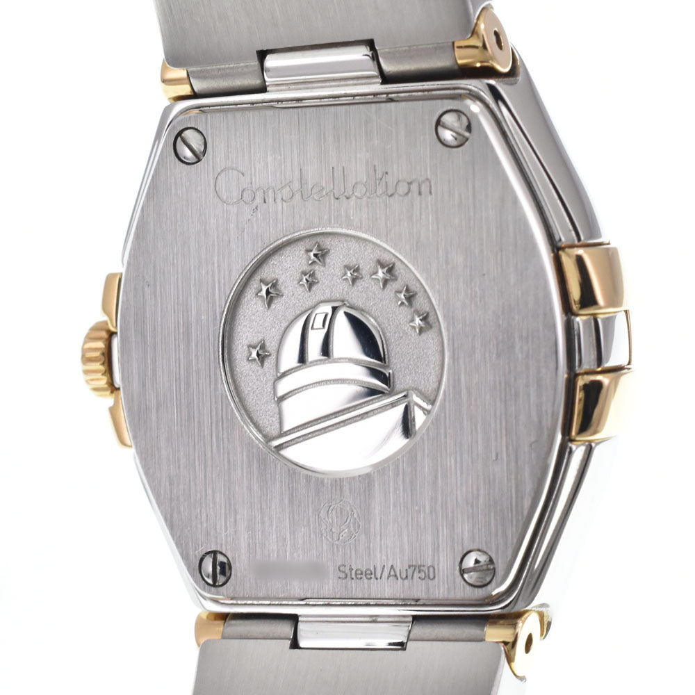Omega Constellation Quartz Stainless Steel And Yellow Gold With Diamond Bezel And Markers And Mother Of Pearl Watch (Pre-Owned)