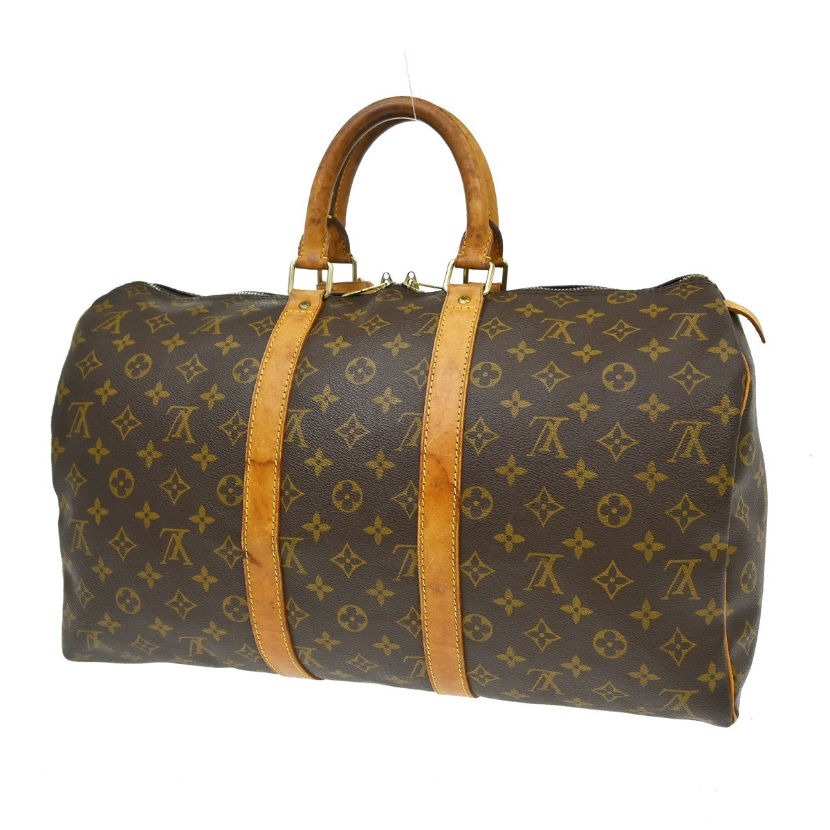 Louis Vuitton Keepall Monogram Canvas Brown Canvas Travel Bag Bag (Pre-Owned)