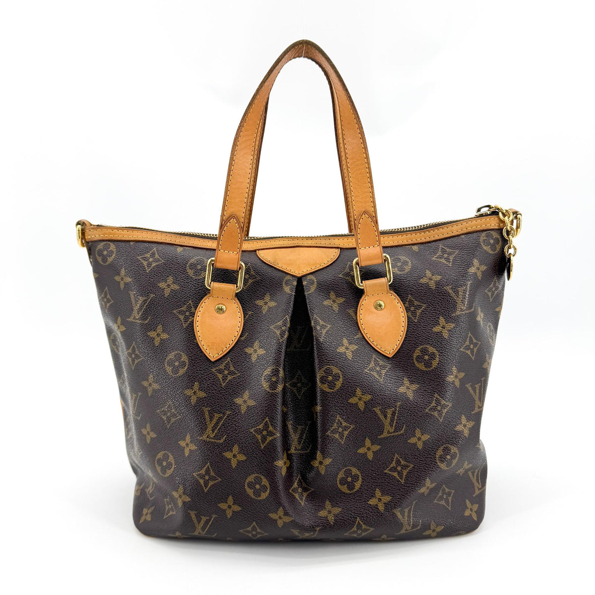 Louis Vuitton Palermo Monogram Canvas Brown Canvas Tote Bag Bag (Pre-Owned)