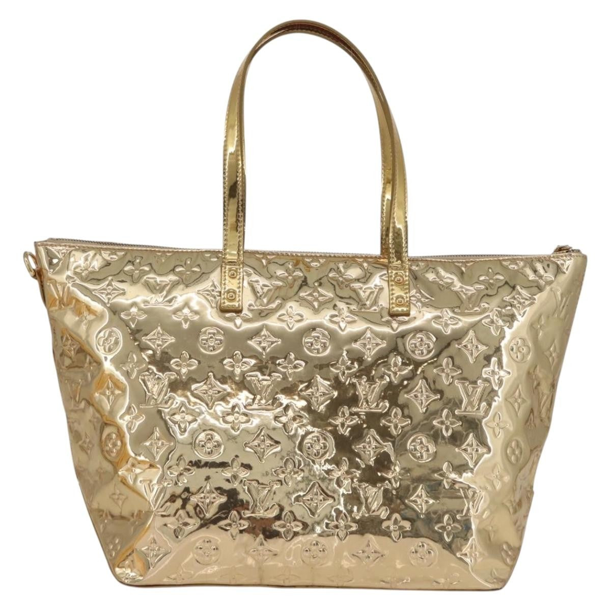 Louis Vuitton Bellevue Monogram Vernis Gold Canvas Tote Bag Bag (Pre-Owned)