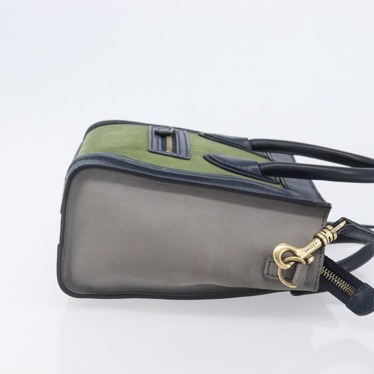 Celine Luggage Smooth Leather Navy Leather Handbag (Pre-Owned)