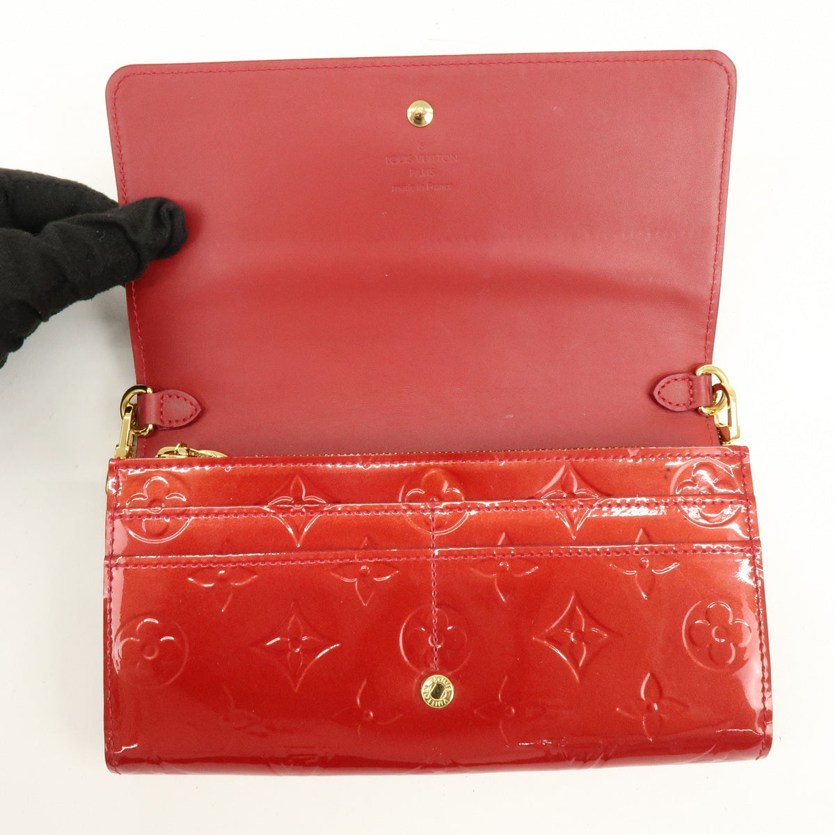 Louis Vuitton Chaine Monogram Vernis Red Patent_Leather Crossbody Bag Bag (Pre-Owned)