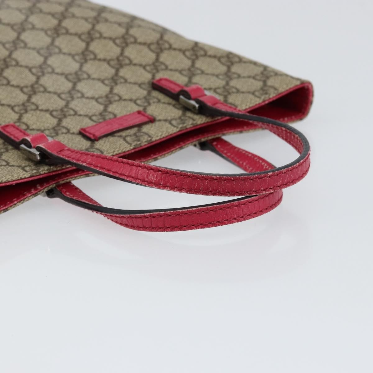 Gucci Joy Plus Flat Gg Coated Canvas Beige Pvc Tote Bag Bag (Pre-Owned)