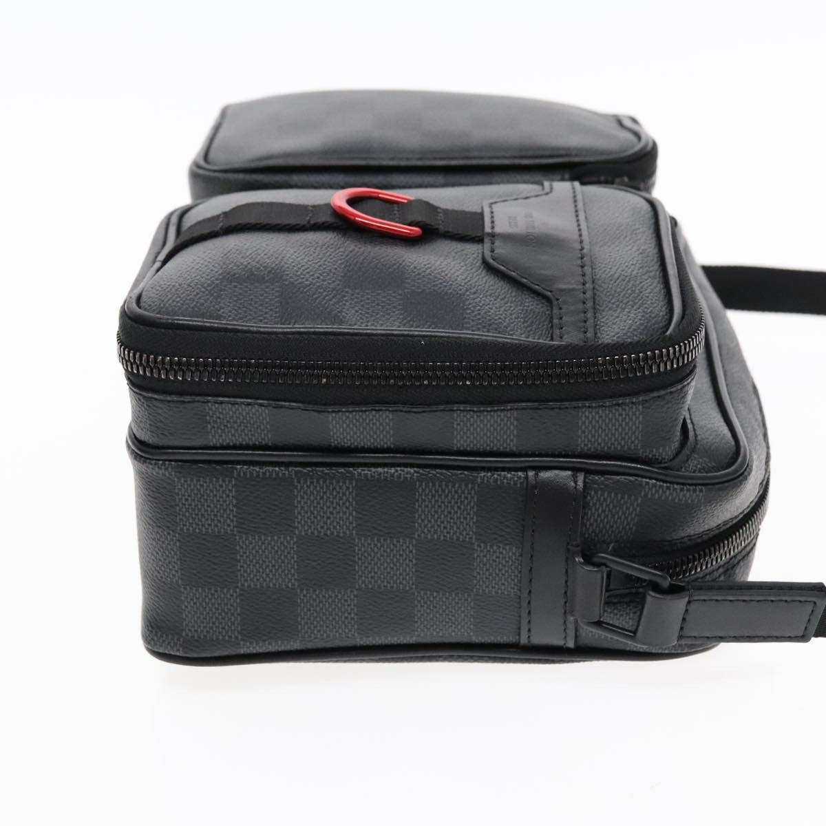 Louis Vuitton Utility Business Damier Graphite Gray Canvas Shoulder Bag Bag (Pre-Owned)