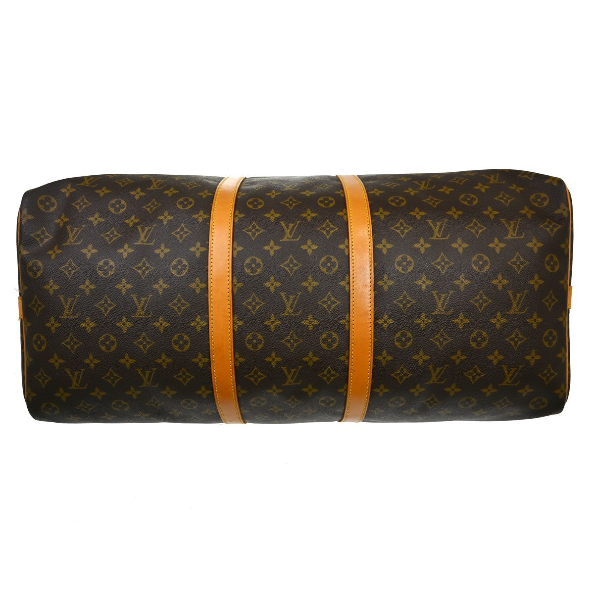 Louis Vuitton Keepall Bandouliere Monogram Canvas Brown Canvas Travel Bag Bag (Pre-Owned)