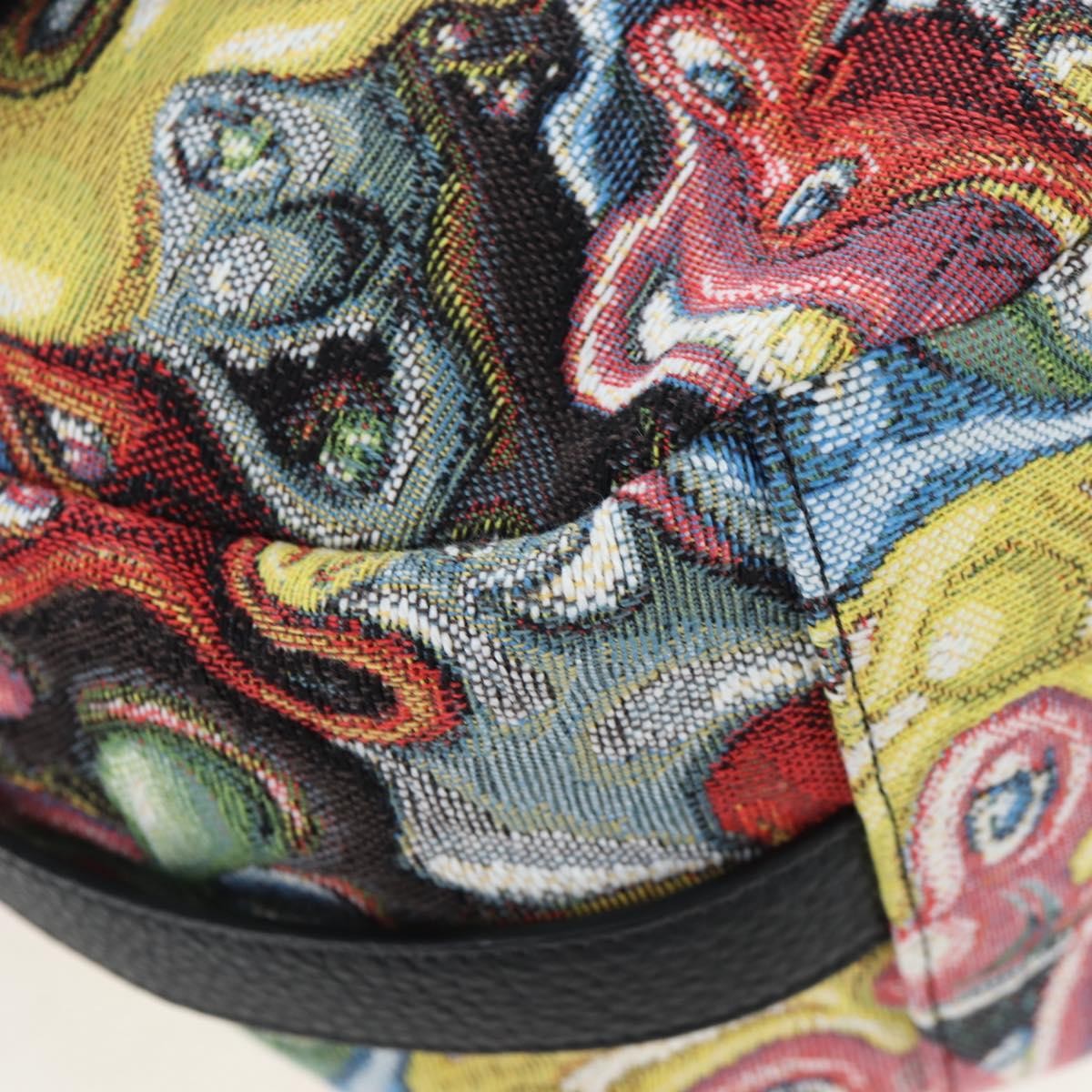 Christian Dior Kenny Scharf Saddle Soft Jacquard Printed Canvas Multicolour Canvas Handbag (Pre-Owned)